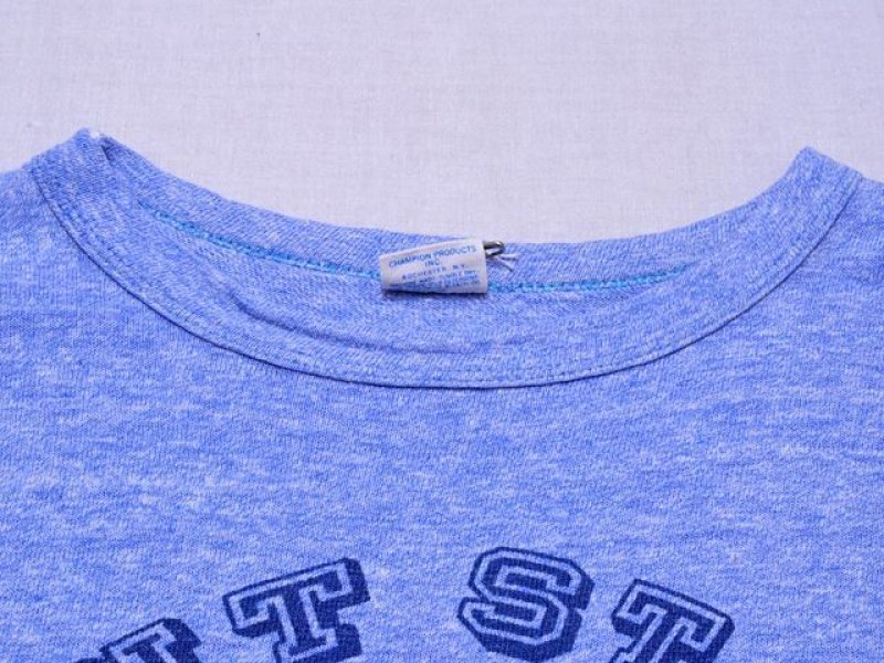 1970s【Champion】3段染込み88/12カレッジTシャツ バータグ 表記M