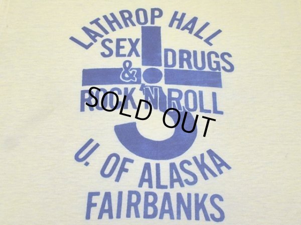 画像4: 1970s-80s SEX DRUGS＆ROCK'N ROLL染み込みプリントTシャツ　表記M