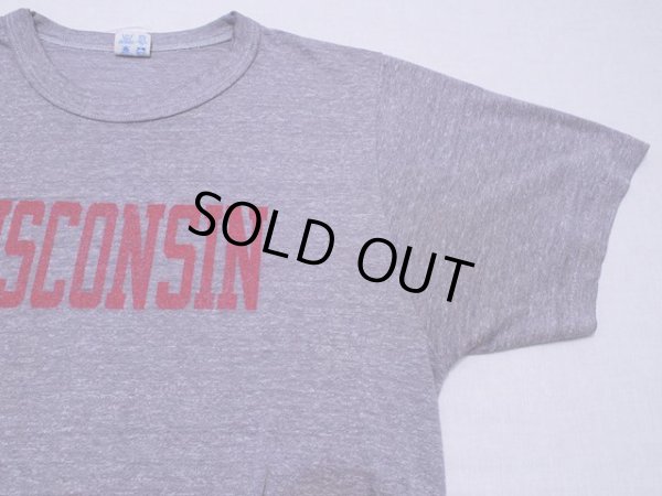 画像5: 1980s【Champion】WISCONSIN杢カレッジTシャツ 表記L