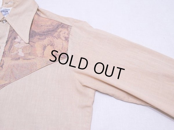 画像5: 1970s【KENNINGTON】隠れミッキーウエスタンシャツ　実寸SM