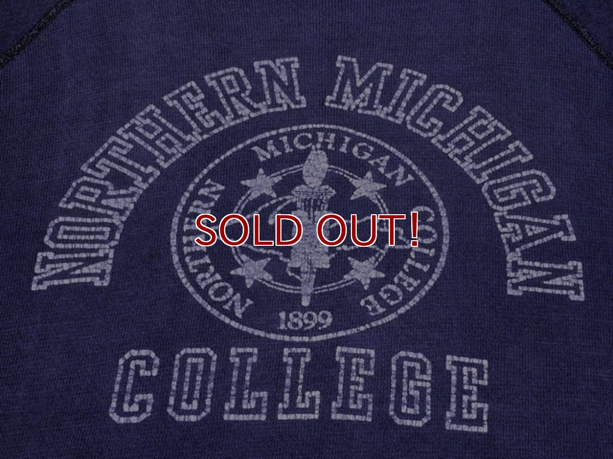 画像4: 1950s-60s NORTHERN MICHIGAN COLLEGEカレッジスウェット　実寸M (4)