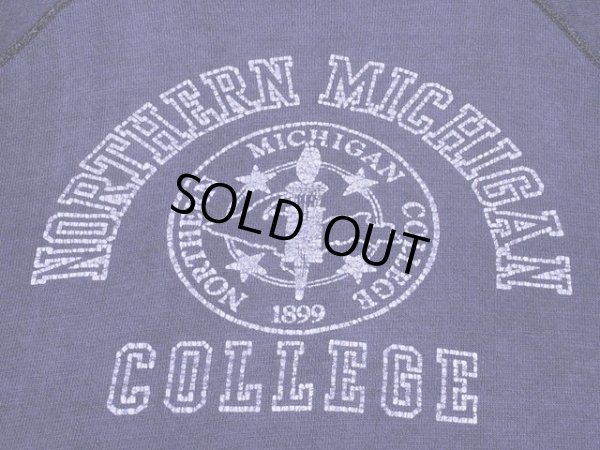 画像4: 1950s-60s NORTHERN MICHIGAN COLLEGEカレッジスウェット　実寸M