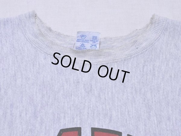 画像4: 1990s【Champion】リバースウィーブスウェット 染み込みプリント　表記S