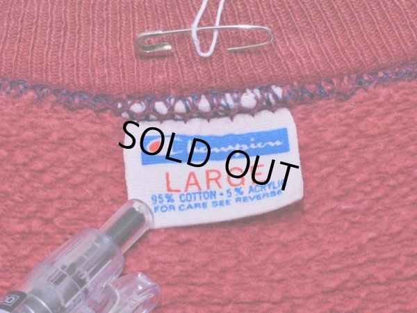 画像3: 1970s【Champion】HARVARDカレッジスウェット バータグ フロッキープリント 表記L