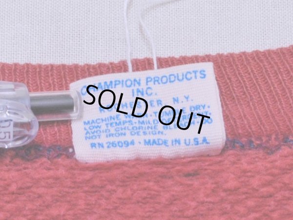 画像4: 1970s【Champion】HARVARDカレッジスウェット バータグ フロッキープリント 表記L