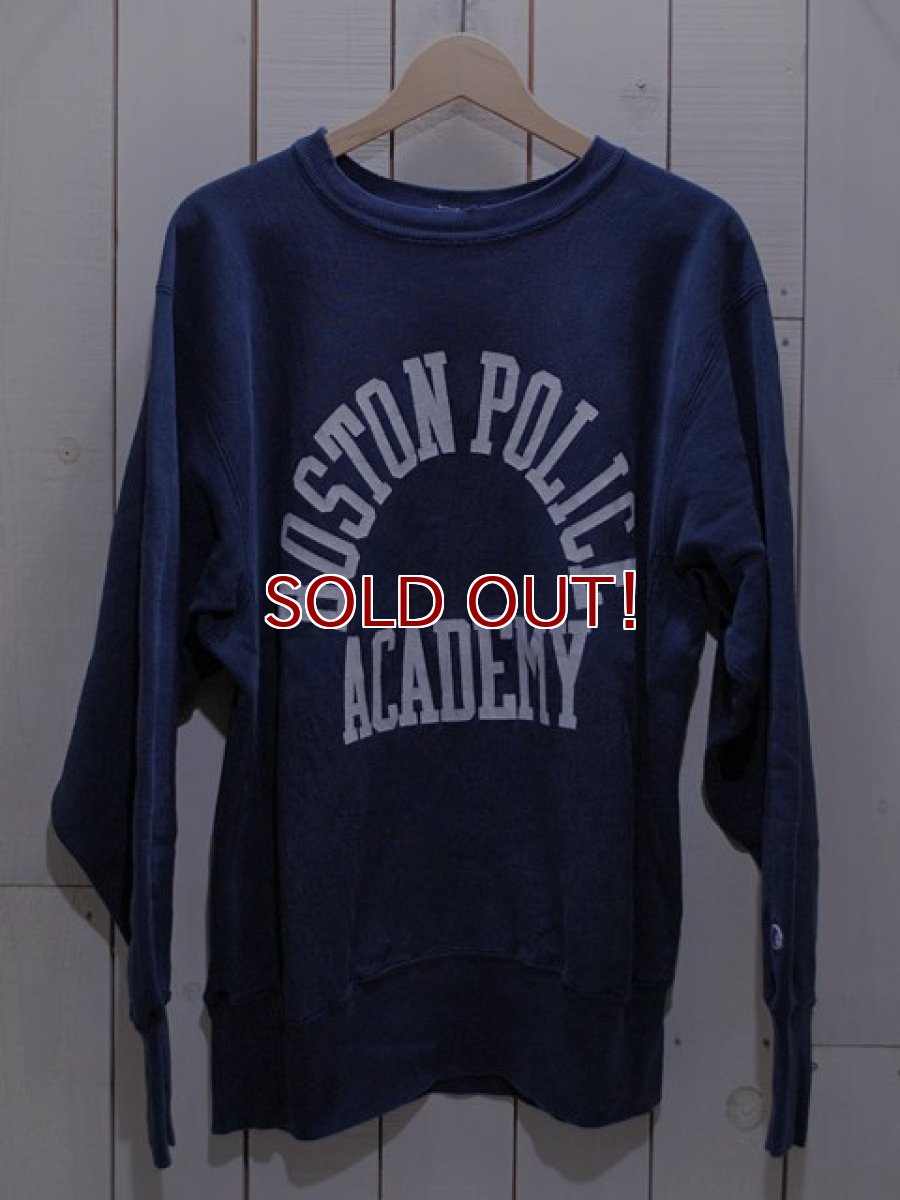 画像1: 1990s【Champion】リバースウィーブスウェット BOSTON POLICE ACADEMY　表記L (1)