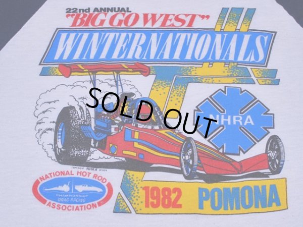 画像6: 1980s Big Go West Winternationals 1982 Pomona NHRAモーターTシャツ　表記M