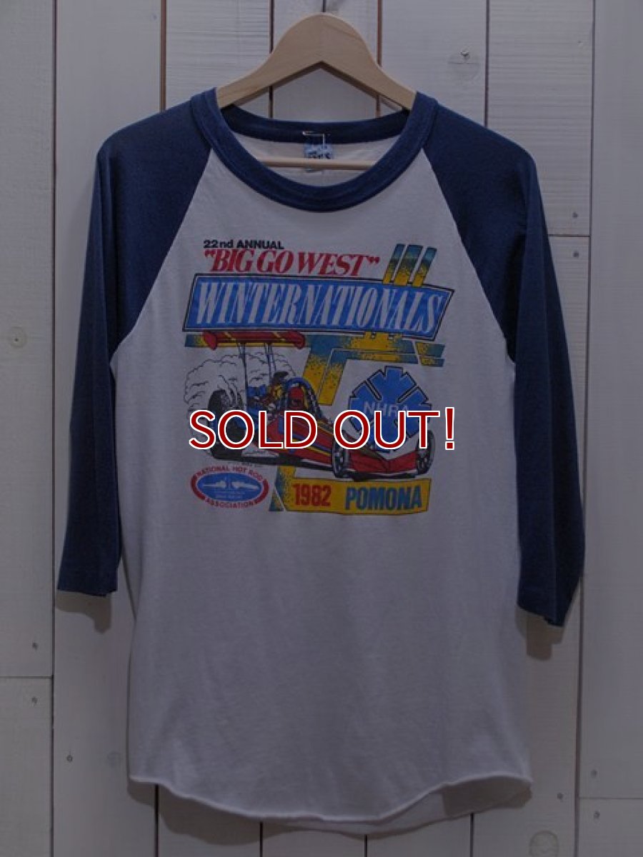 画像1: 1980s Big Go West Winternationals 1982 Pomona NHRAモーターTシャツ　表記M (1)