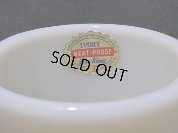 画像6: ラベル付き!!1940s-50s【FireKing】シェービングマグ・アイボリー