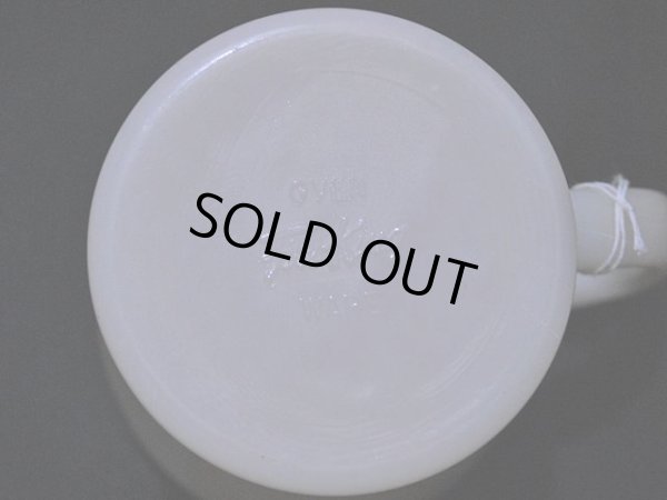 画像8: ラベル付き!!1940s-50s【FireKing】シェービングマグ・アイボリー