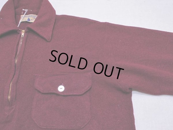 画像6: 1940s〜【THE SPINNAKER SHIRT】ハーフジップウールシャツ　実寸ML