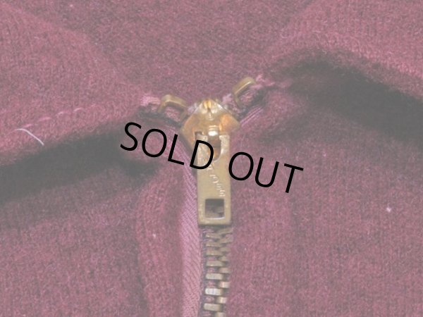 画像4: 1940s〜【THE SPINNAKER SHIRT】ハーフジップウールシャツ　実寸ML