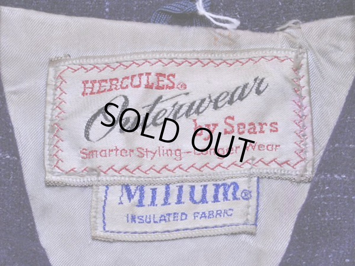 画像3: 1950s【HERCULES】カスリウールジャケット　表記40 (3)