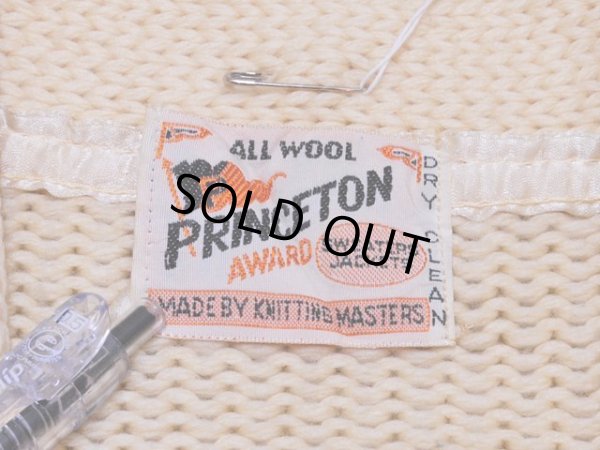 画像3: 1950s【PRINCETON】ローゲージニットカーディガン 実寸M