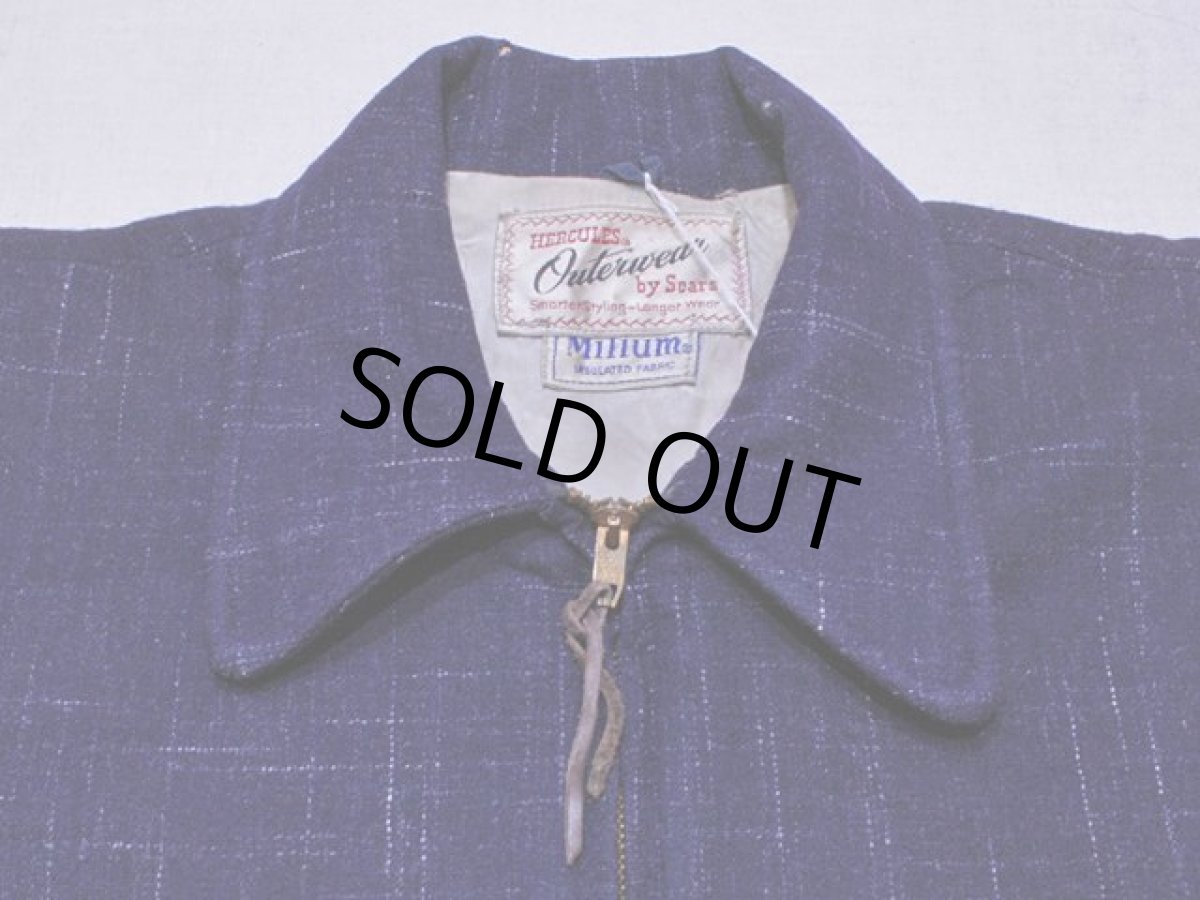 画像5: 1950s【HERCULES】カスリウールジャケット　表記40 (5)