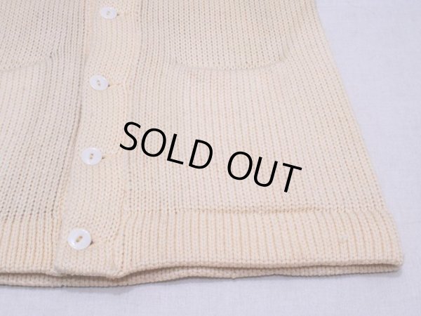 画像8: 1950s【PRINCETON】ローゲージニットカーディガン 実寸M