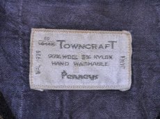 画像3: 1960s【TOWNCRAFT】ウールシャツ 黒チェック　表記S (3)