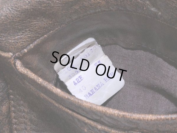 画像11: 1980s【BANANA REPUBLIC】A-2レザージャケット　表記40