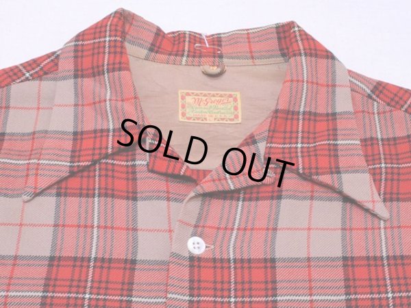 画像4: 1940s【McGREGOR】ウールギャバジンシャツ　表記L(実寸XL)