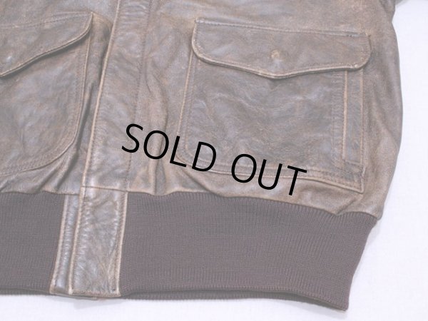 画像10: 1980s【BANANA REPUBLIC】A-2レザージャケット　表記40
