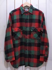 画像1: 1960s【ROOMY RICHARD】マチ付きウールシャツ　実寸ML (1)