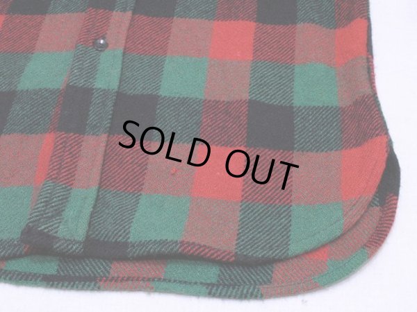 画像7: 1960s【ROOMY RICHARD】マチ付きウールシャツ　実寸ML