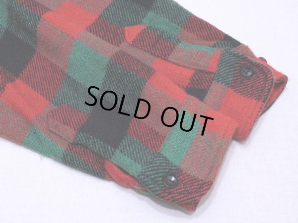 画像6: 1960s【ROOMY RICHARD】マチ付きウールシャツ　実寸ML