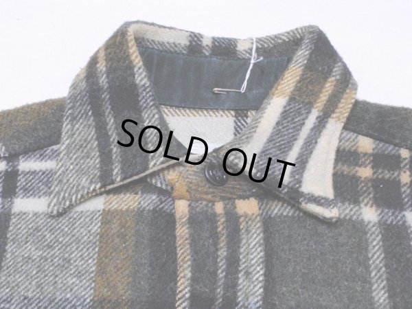 画像4: 1950s-60s【5Brother】マチ付きCPOウールシャツ　実寸M