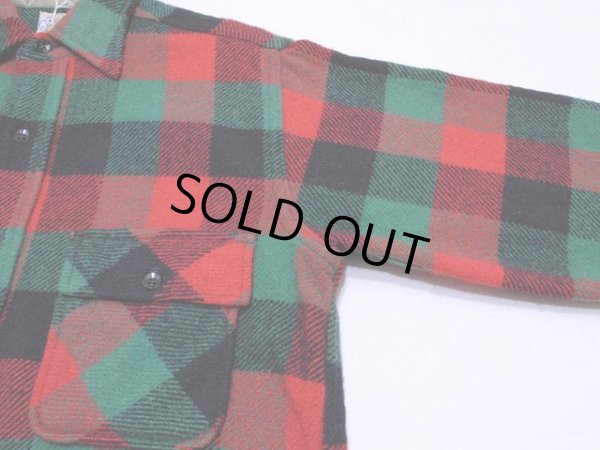 画像5: 1960s【ROOMY RICHARD】マチ付きウールシャツ　実寸ML