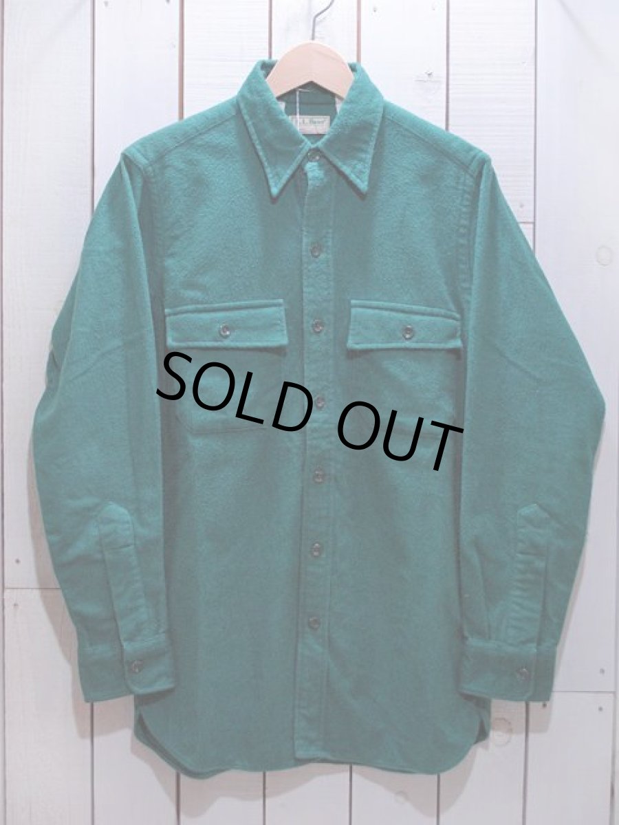 画像1: 1980s-90s【L.L.Bean】シャモアクロスシャツ　表記15(M) (1)