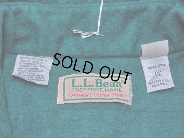 画像3: 1980s-90s【L.L.Bean】シャモアクロスシャツ 表記15(M)