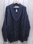 画像1: 【ARAN CRAFTS】フィッシャーマンショールニットカーディガン　表記S (1)