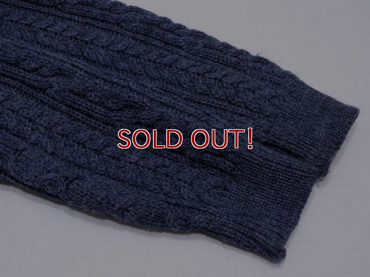 画像6: 【ARAN CRAFTS】フィッシャーマンショールニットカーディガン　表記S (6)