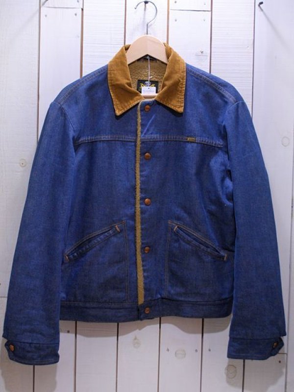 1970s【MAVERICK】デニムボアランチジャケット 表記40 - 古着屋HamburgCafe