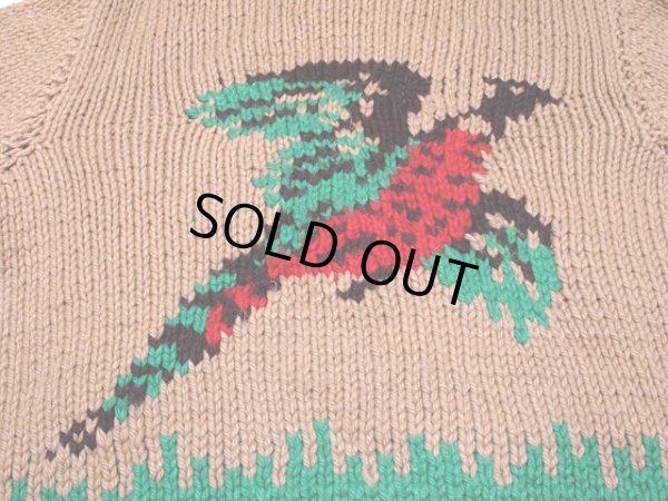 画像8: 1950sハンティング柄カウチンセーター　実寸M