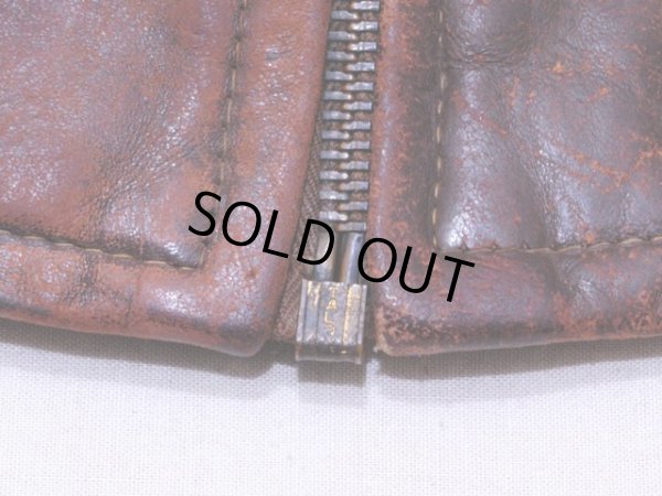 画像5: 1940sレザースポーツジャケット　実寸38-40