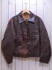 画像1: 1940sレザースポーツジャケット　実寸38-40 (1)