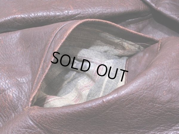 画像11: 1940sレザースポーツジャケット　実寸38-40