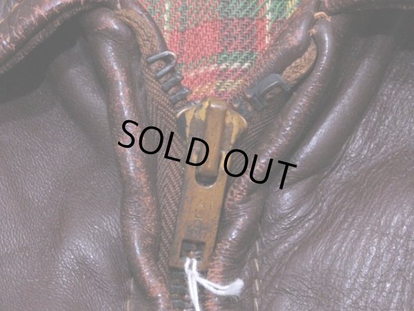 画像4: 1940sレザースポーツジャケット　実寸38-40