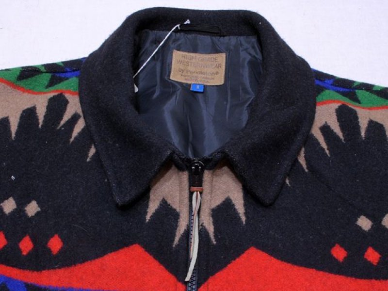 1980s【PENDLETON】ネイティブ柄ブランケットジャケット 表記S - 古着