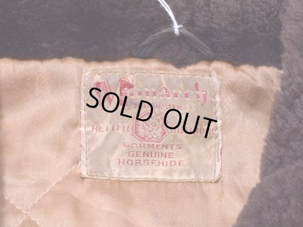 画像4: 1950s【Monarch】ホースハイドレザージャケット  実寸38-40