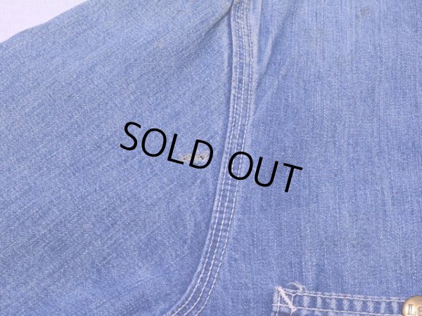 画像12: 1970s【Lee】81-LJ裏付きデニムカバーオール　実寸40