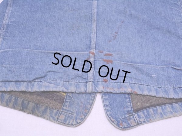 画像14: 1970s【Lee】81-LJ裏付きデニムカバーオール　実寸40