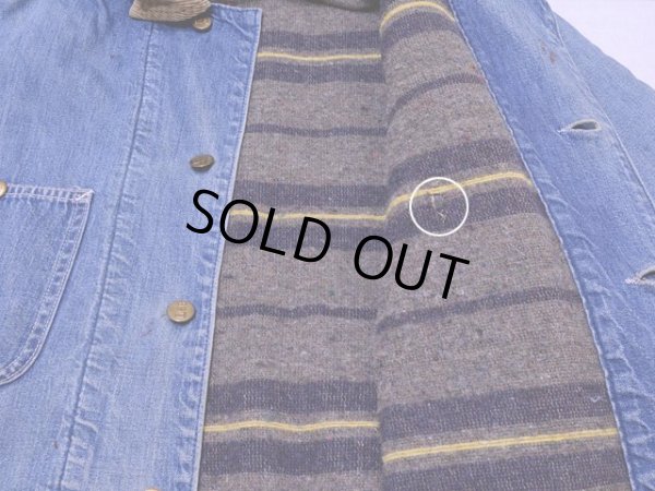 画像11: 1970s【Lee】81-LJ裏付きデニムカバーオール　実寸40