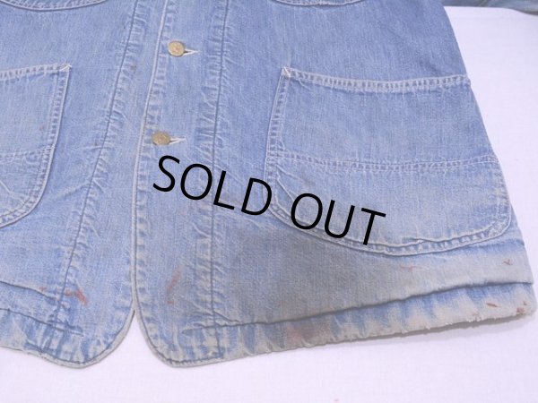 画像10: 1970s【Lee】81-LJ裏付きデニムカバーオール　実寸40