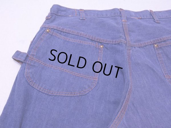 画像7: 1960s【DEECEE】デニムペインターパンツ　実寸w32