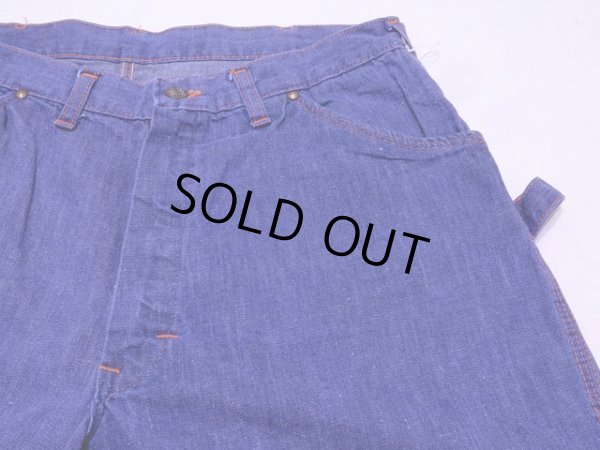 画像6: 1960s【DEECEE】デニムペインターパンツ　実寸w32