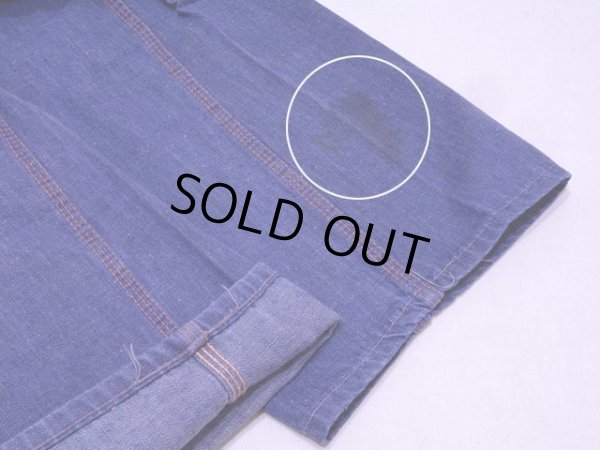 画像9: 1960s【DEECEE】デニムペインターパンツ　実寸w32