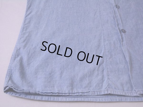 画像8: 1960s US.NAVYシャンブレーシャツ 実寸L 