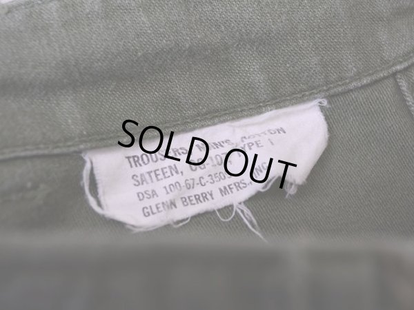 画像3: 1960s【US.ARMY】コットンベイカーパンツ 表記W34 